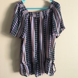 Merona Sheer Square Neck Blouse